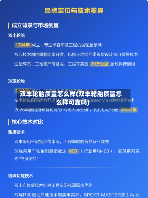 双丰轮胎质量怎么样(双丰轮胎质量怎么样可靠吗)-第2张图片