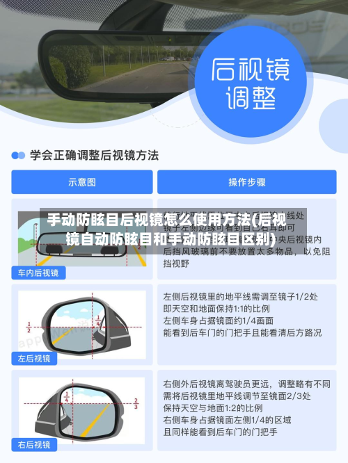 手动防眩目后视镜怎么使用方法(后视镜自动防眩目和手动防眩目区别)