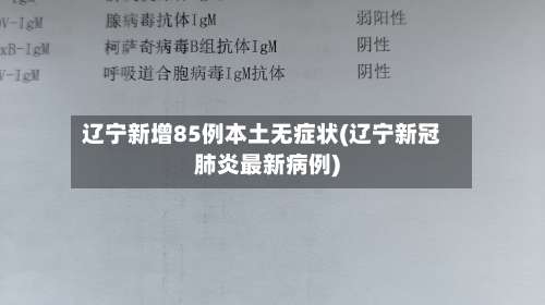 辽宁新增85例本土无症状(辽宁新冠肺炎最新病例)-第3张图片