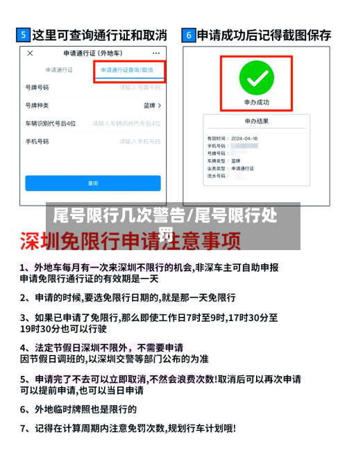 尾号限行几次警告/尾号限行处罚