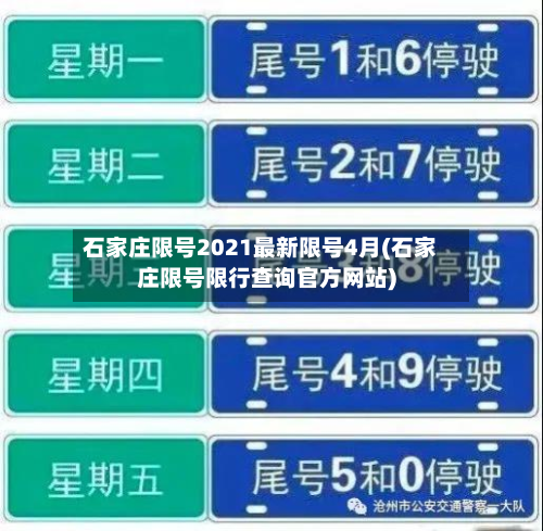 石家庄限号2021最新限号4月(石家庄限号限行查询官方网站)-第2张图片