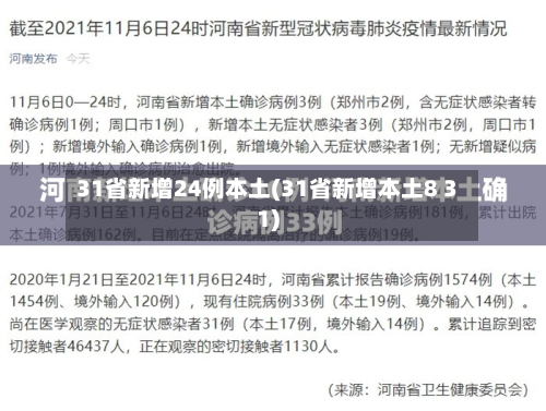 31省新增24例本土(31省新增本土8 31)-第3张图片