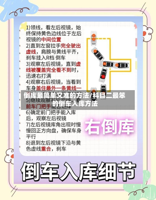 倒库最简单又准的方法/科目二最笨的倒车入库方法