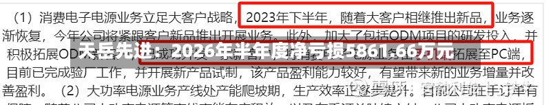 天岳先进：2026年半年度净亏损5861.66万元