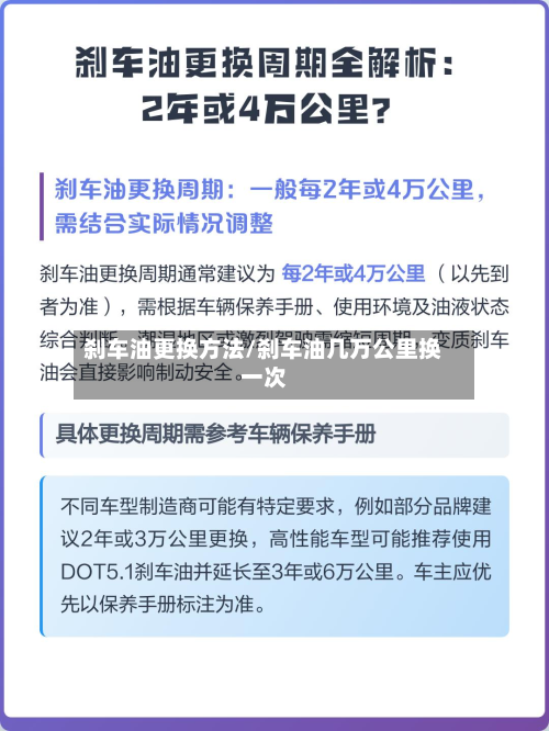刹车油更换方法/刹车油几万公里换一次