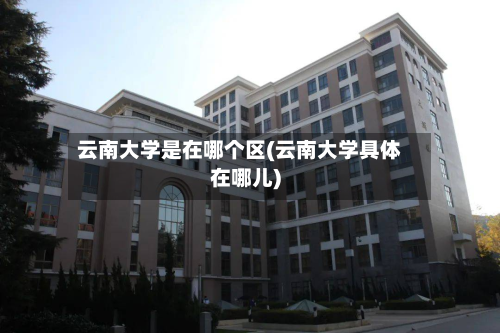 云南大学是在哪个区(云南大学具体在哪儿)-第2张图片