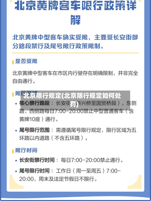 北京限行规定(北京限行规定如何处罚)-第3张图片