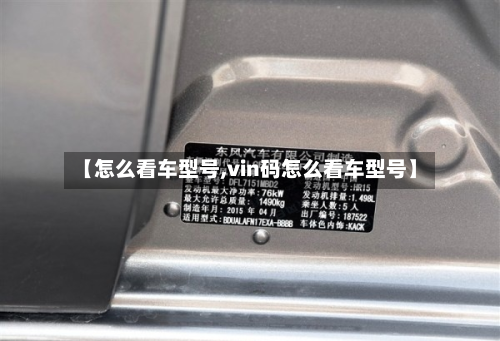 【怎么看车型号,vin码怎么看车型号】