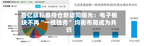百亿级私募持仓新动向曝光：电子板块不再“一枝独秀	” 均衡布局成为共识-第2张图片