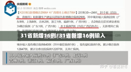 31省新增16例/31省新增16例输入-第3张图片