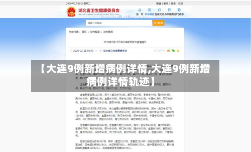 【大连9例新增病例详情,大连9例新增病例详情轨迹】-第3张图片