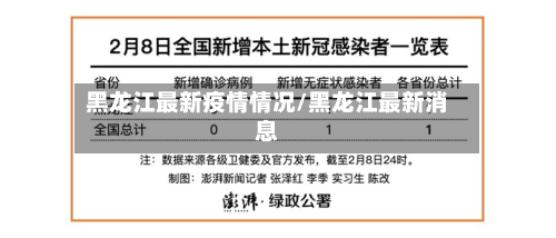 黑龙江最新疫情情况/黑龙江最新消息-第2张图片