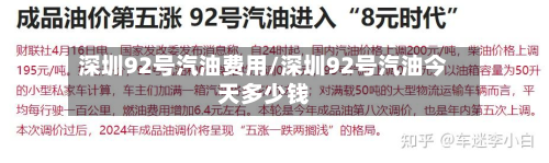 深圳92号汽油费用/深圳92号汽油今天多少钱-第2张图片