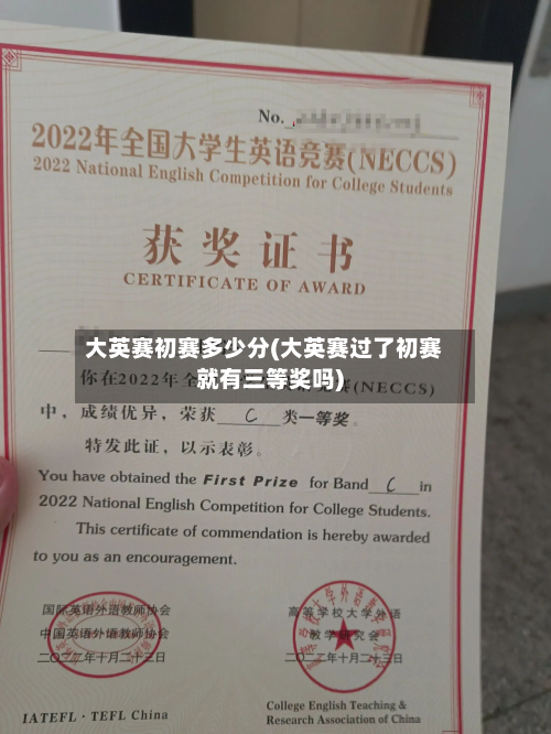 大英赛初赛多少分(大英赛过了初赛就有三等奖吗)-第3张图片