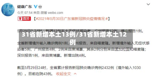 31省新增本土13例/31省新增本土12例