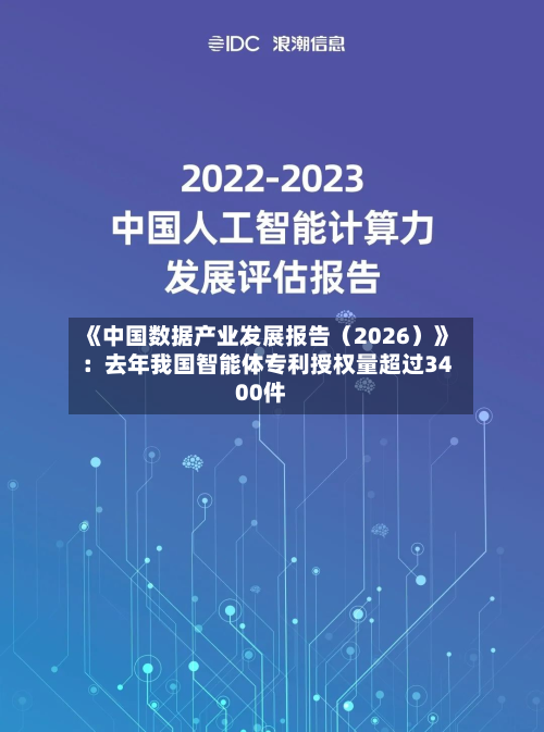 《中国数据产业发展报告(2026)》:去年我国智能体专利授权量超过3400件-第2张图片