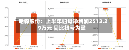 哈森股份：上半年归母净利润2513.29万元 同比扭亏为盈-第1张图片