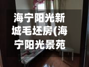 海宁阳光新城毛坯房(海宁阳光景苑容积率多少)-第2张图片