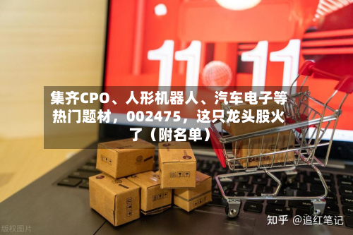 集齐CPO、人形机器人、汽车电子等热门题材，002475，这只龙头股火了（附名单）