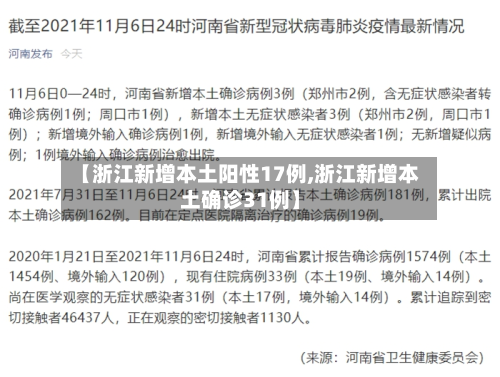 【浙江新增本土阳性17例,浙江新增本土确诊31例】-第3张图片