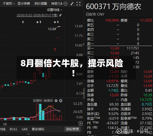 8月翻倍大牛股，提示风险！-第2张图片