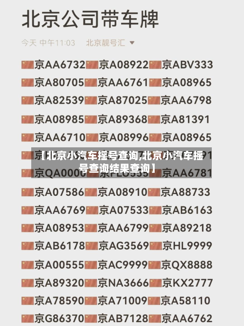【北京小汽车摇号查询,北京小汽车摇号查询结果查询】-第3张图片