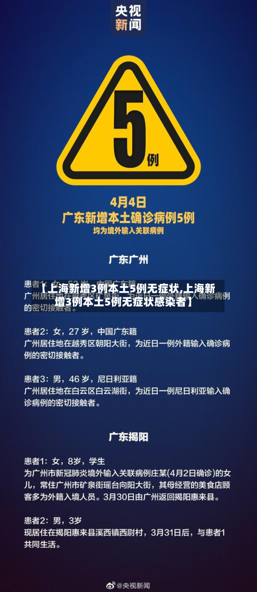 【上海新增3例本土5例无症状,上海新增3例本土5例无症状感染者】-第2张图片