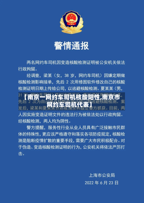 【南京一网约车司机核酸阳性,南京市网约车司机代表】-第2张图片