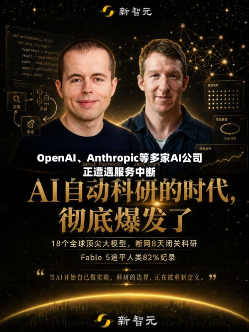 OpenAI、Anthropic等多家AI公司正遭遇服务中断