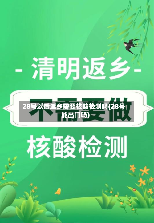 28号以后返乡需要核酸检测吗(28号能出门吗)