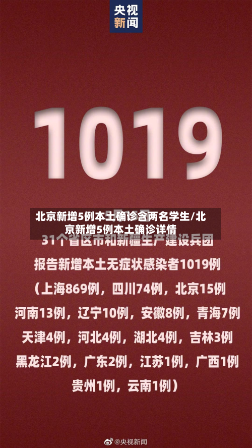 北京新增5例本土确诊含两名学生/北京新增5例本土确诊详情-第2张图片