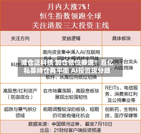 减仓泛科技 加仓低位赛道！百亿私募持仓再平衡 AI投资现分歧-第2张图片