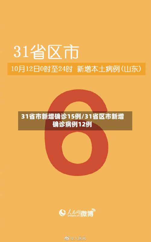 31省市新增确诊15例/31省区市新增确诊病例12例