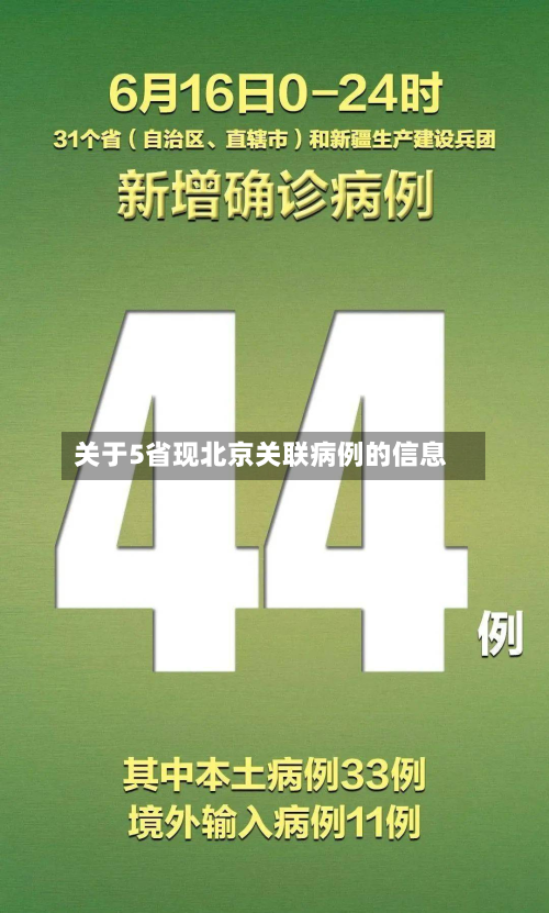 关于5省现北京关联病例的信息-第2张图片