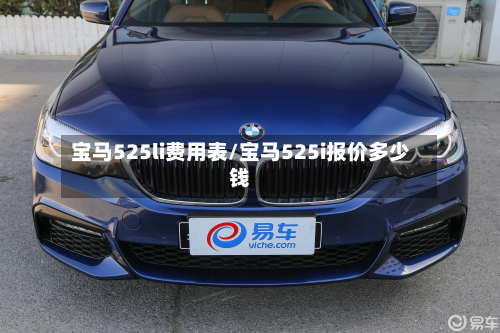 宝马525li费用表/宝马525i报价多少钱