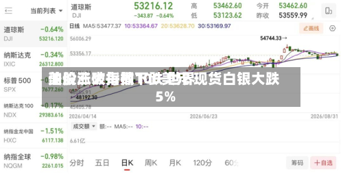 美股三大指数下跌 世界油价涨破每桶100美元 现货白银大跌5%-第1张图片