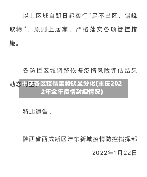 重庆各区疫情走势明显分化(重庆2022年全年疫情封控情况)-第2张图片