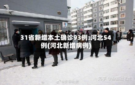 31省新增本土确诊93例:河北54例(河北新增病例)-第2张图片