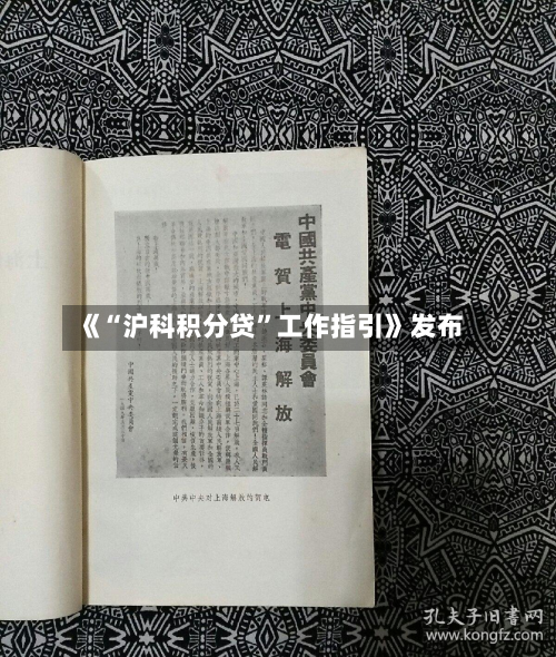 《“沪科积分贷”工作指引》发布-第2张图片