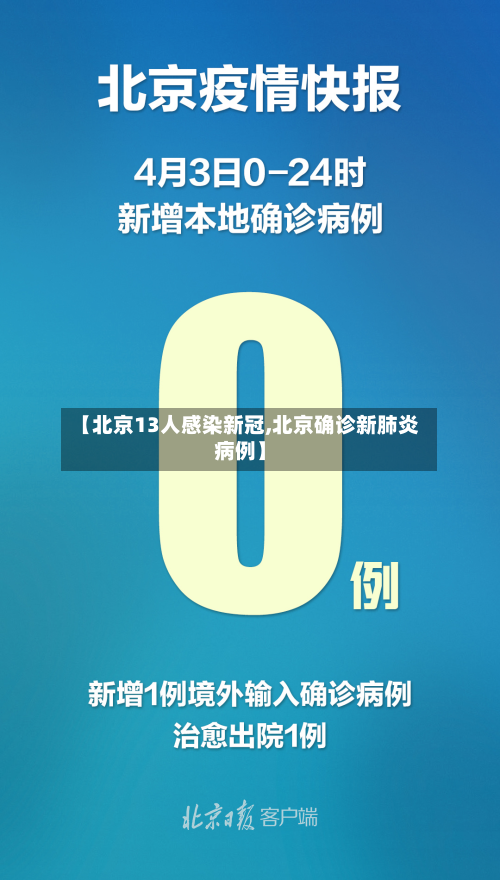 【北京13人感染新冠,北京确诊新肺炎病例】