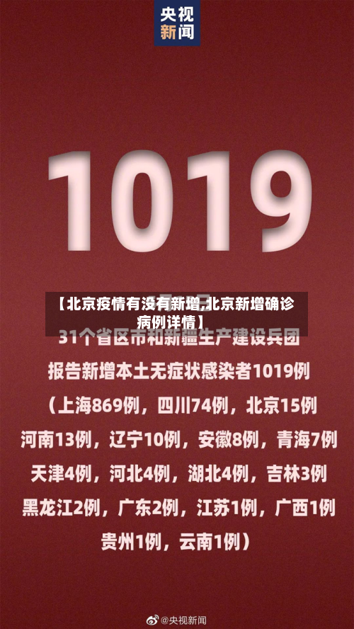 【北京疫情有没有新增,北京新增确诊病例详情】-第3张图片