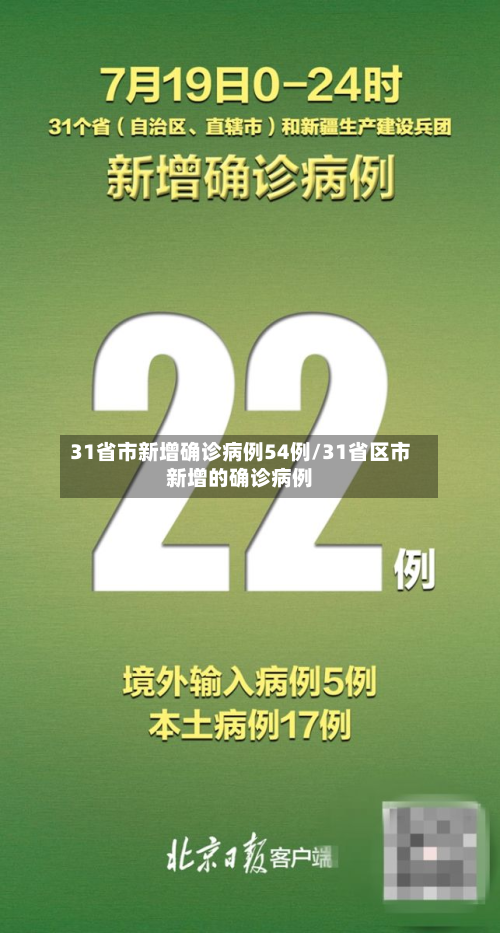 31省市新增确诊病例54例/31省区市新增的确诊病例-第2张图片