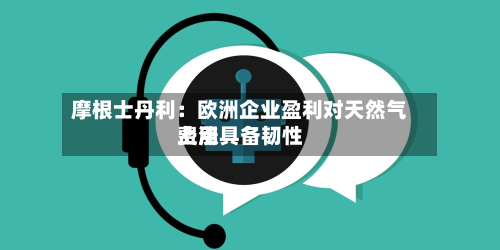 摩根士丹利：欧洲企业盈利对天然气费用上涨具备韧性
