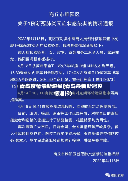 青岛疫情最新进展(青岛最新新冠疫情通报)-第2张图片