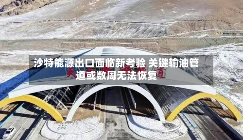 沙特能源出口面临新考验 关键输油管道或数周无法恢复