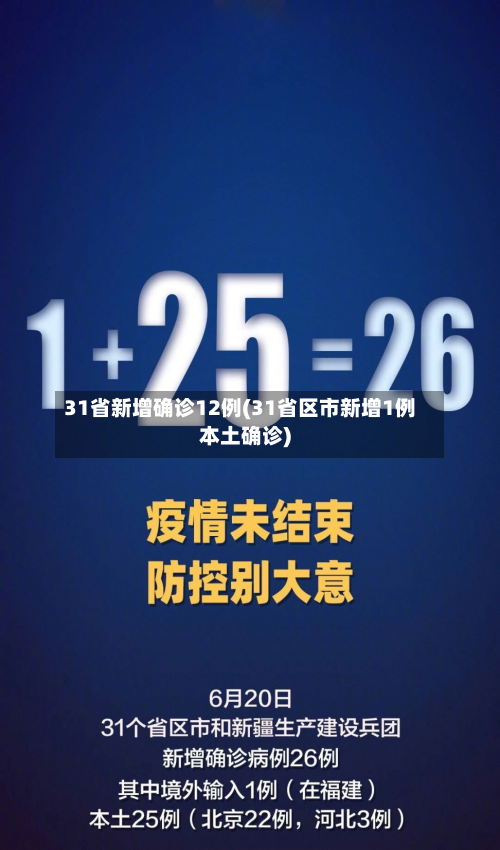 31省新增确诊12例(31省区市新增1例本土确诊)