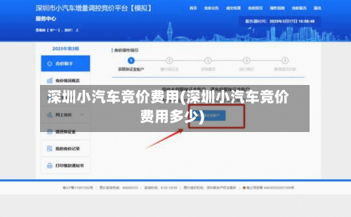 深圳小汽车竞价费用(深圳小汽车竞价费用多少)-第3张图片