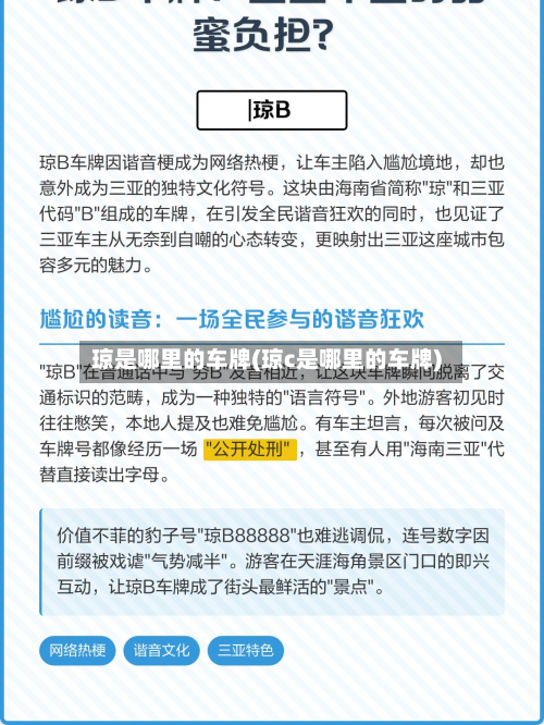 琼是哪里的车牌(琼c是哪里的车牌)-第2张图片