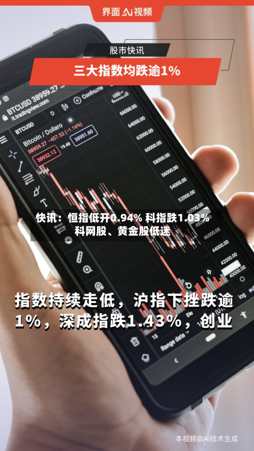 快讯：恒指低开0.94% 科指跌1.03% 科网股、黄金股低迷-第1张图片