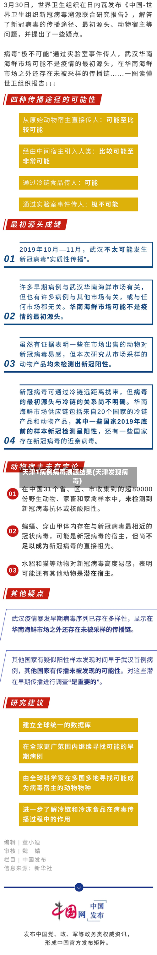 天津1病例病毒溯源结果(天津发现病毒)